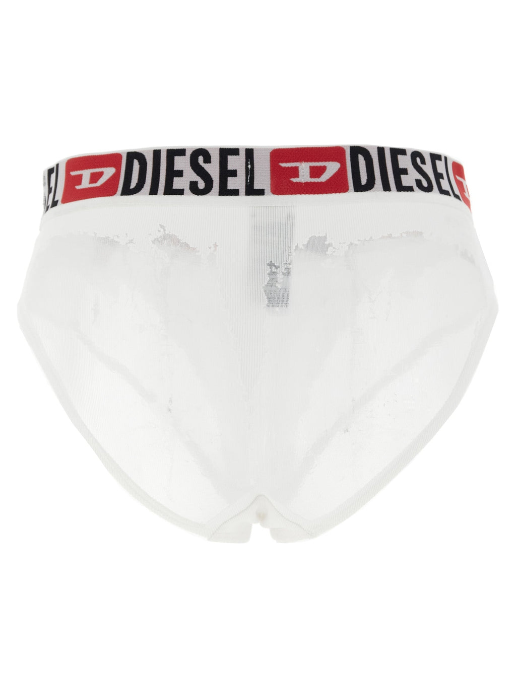 Diesel White Cotton Briefs Diesel