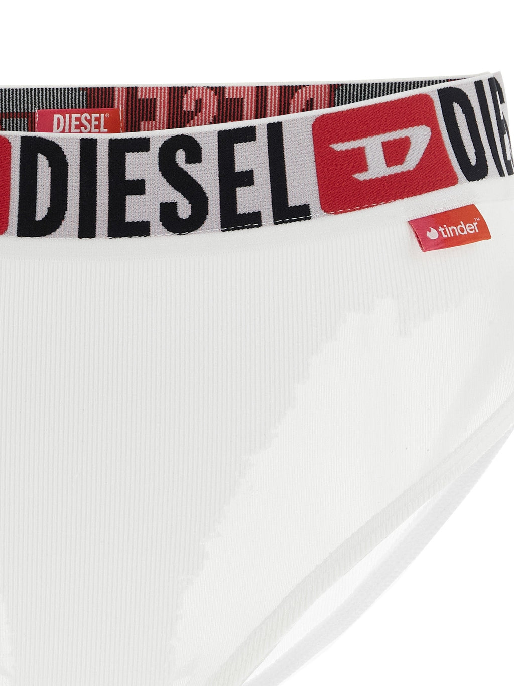 Diesel White Cotton Briefs Diesel