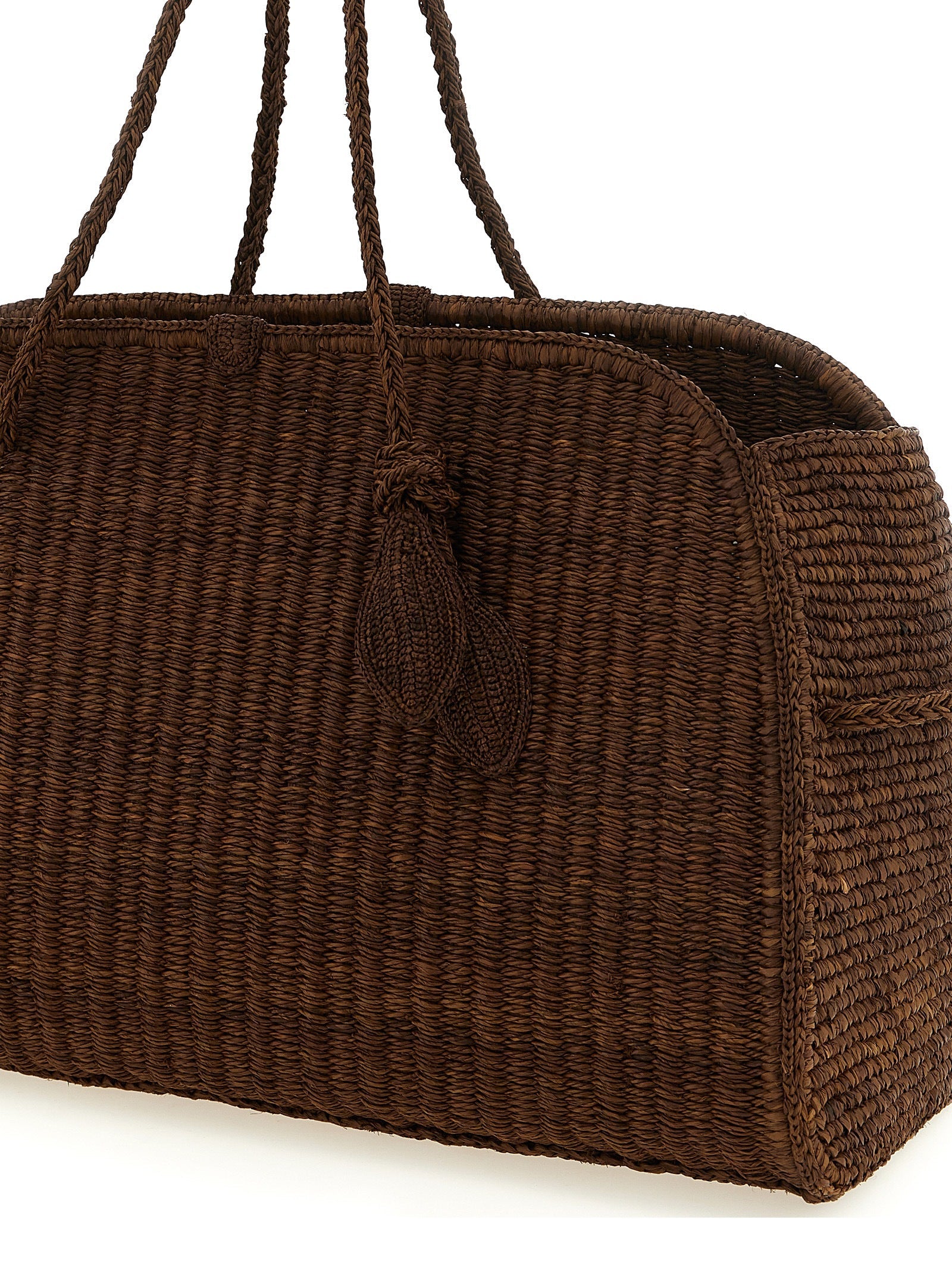 Jacquemus Brown Raffia Tote Bag Jacquemus