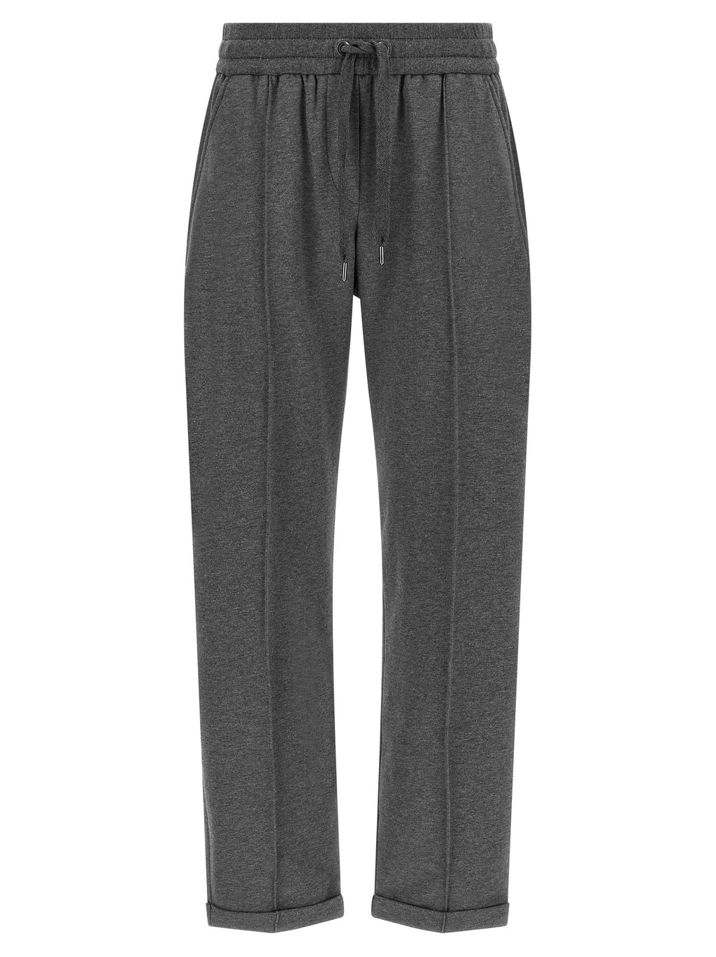 Brunello Cucinelli Gray Cotton Casual Pants Brunello Cucinelli