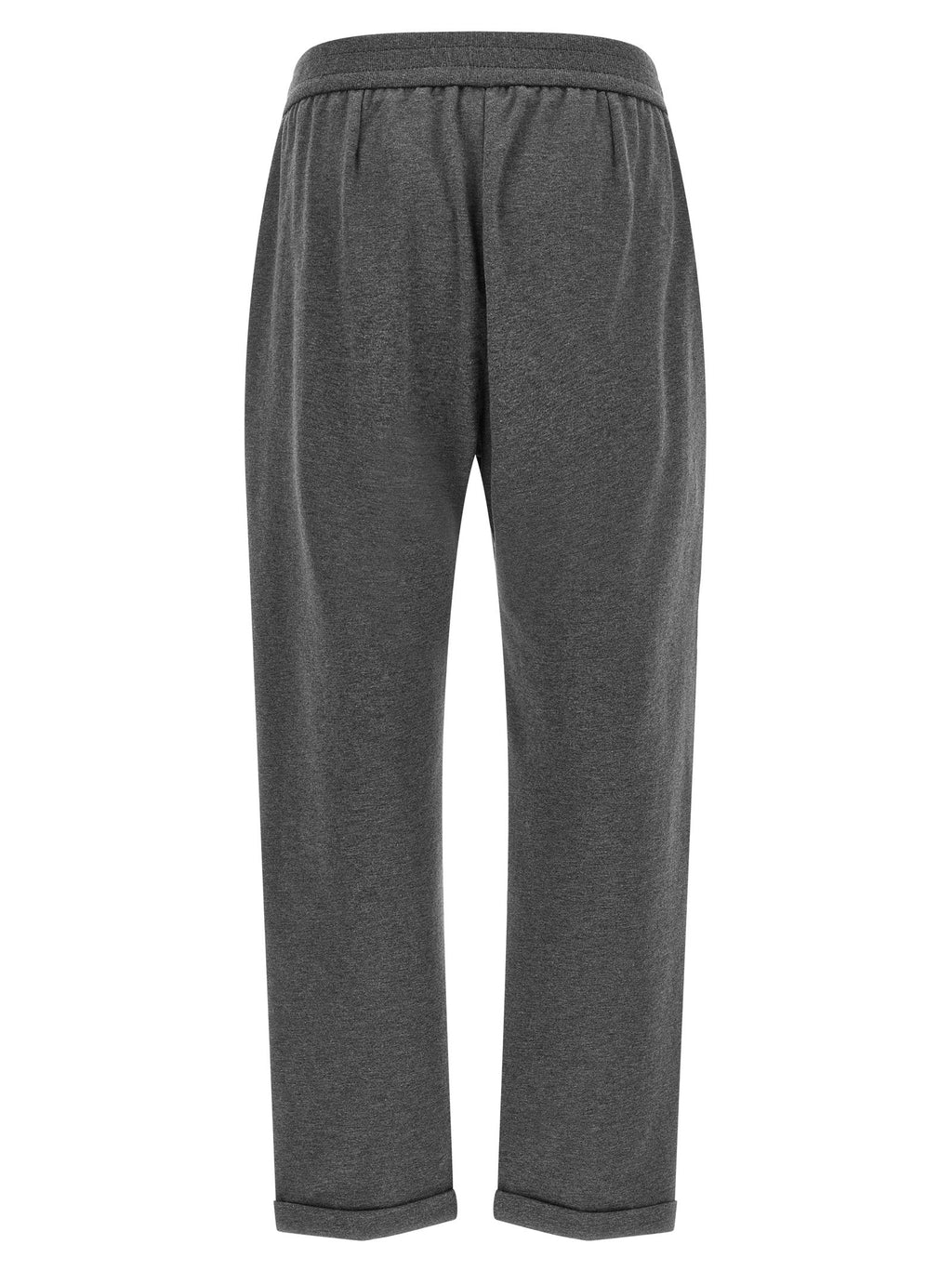 Brunello Cucinelli Gray Cotton Casual Pants Brunello Cucinelli