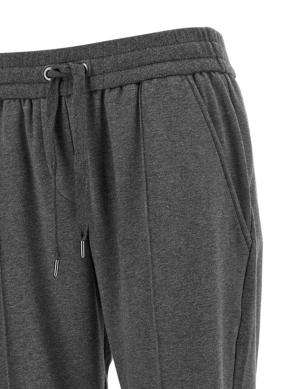 Brunello Cucinelli Gray Cotton Casual Pants Brunello Cucinelli