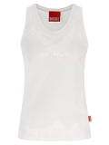Diesel White Cotton Tank Tops Diesel