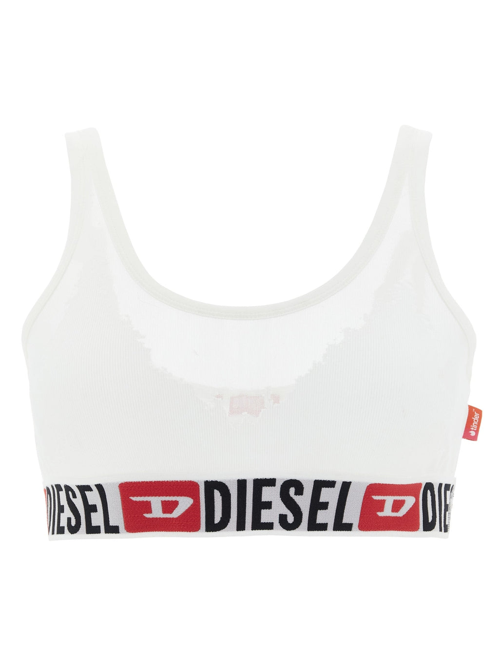 Diesel White Cotton Bra Diesel