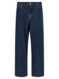Jil Sander Blue Cotton Straight-Leg Jeans Jil Sander