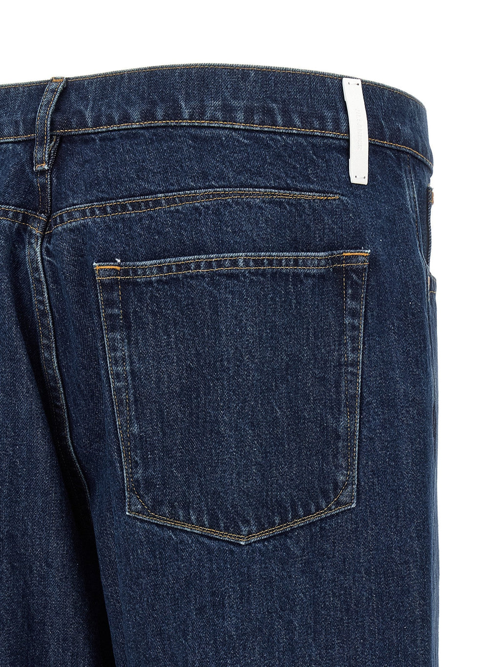 Jil Sander Blue Cotton Straight-Leg Jeans Jil Sander
