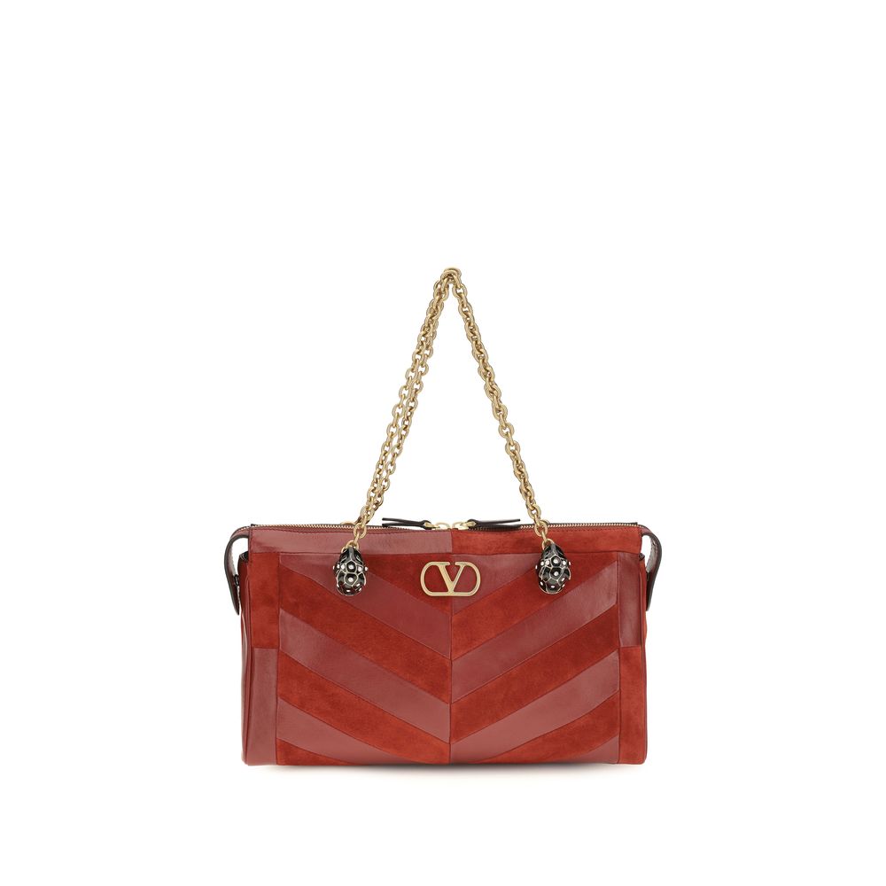 Valentino Garavani Multicolor Calf Leather Bos Taurus Shoulder Bag