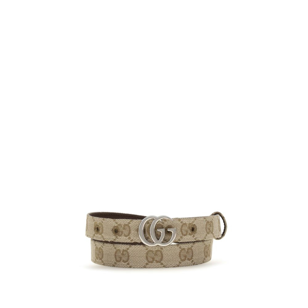 Gucci Beige Fabric Thin Belt