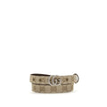 Gucci Beige Fabric Thin Belt