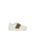 Valentino Garavani White Calf Leather Bos Taurus Sneakers