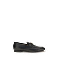 Valentino Garavani Black Calf Leather Bos Taurus Slip-On Loafers