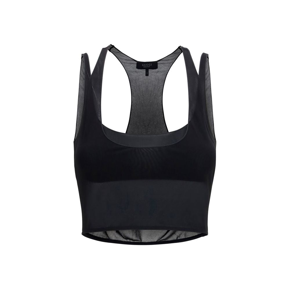 Gucci Black Viscose Blouse