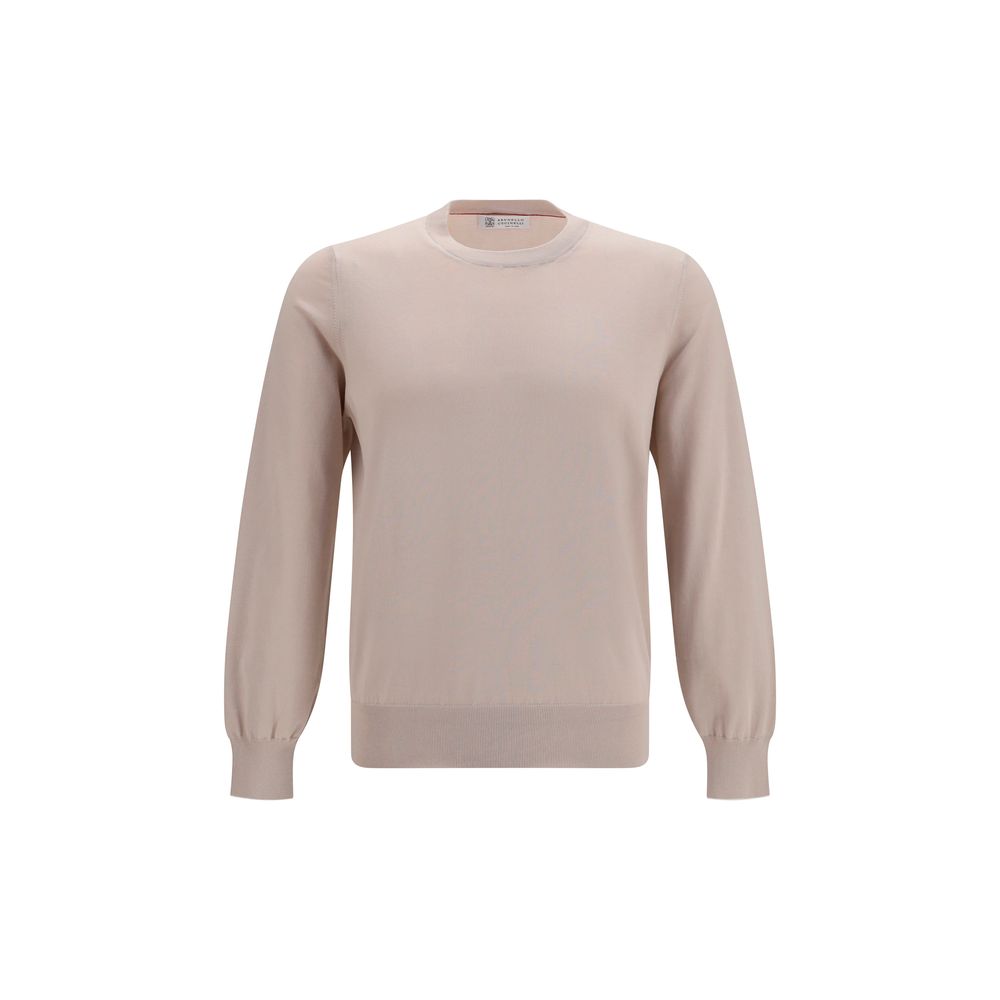 Brunello Cucinelli Beige Cotton Sweatshirt
