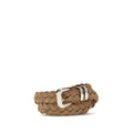 Brunello Cucinelli Beige Calf Leather Bos Taurus Regular Belt