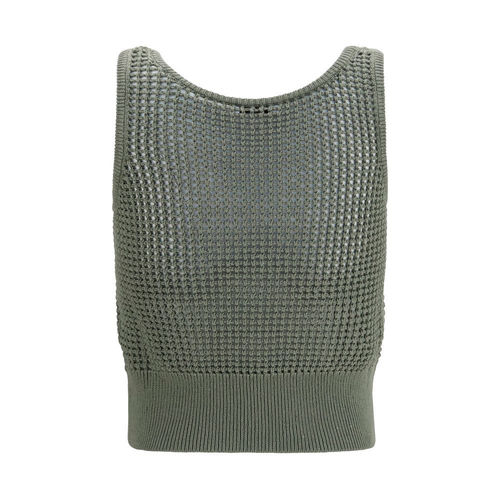 Brunello Cucinelli Bicolor Cotton Tank Tops Brunello Cucinelli