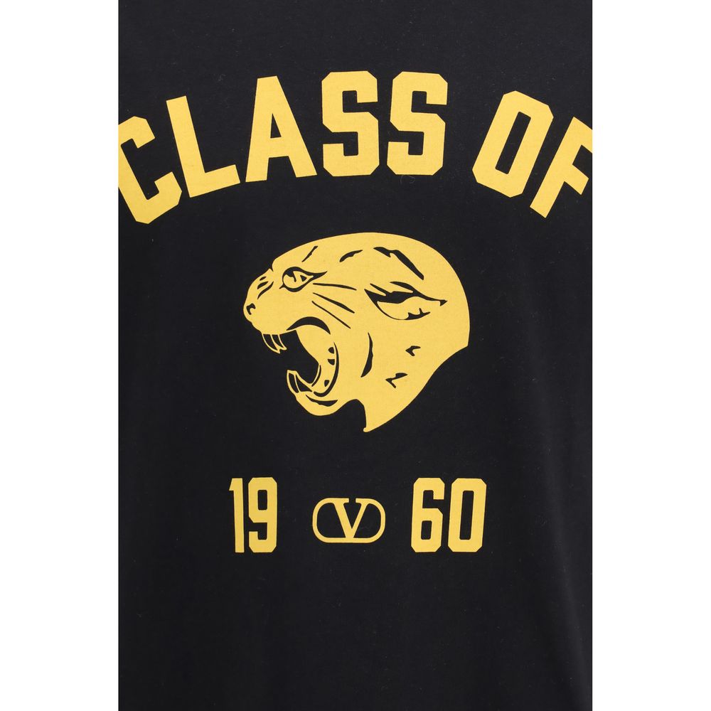 Valentino Garavani Black Cotton T-Shirt