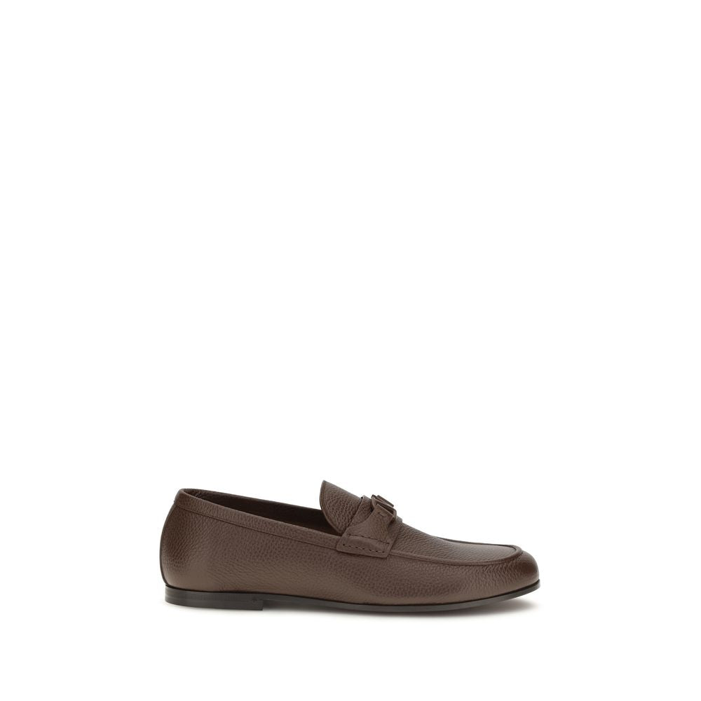 Valentino Garavani Brown Deer Slip-On Loafers Valentino Garavani