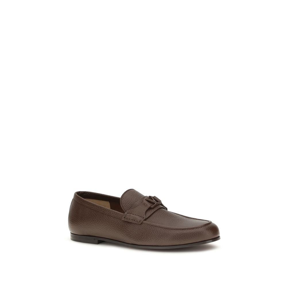 Valentino Garavani Brown Deer Slip-On Loafers Valentino Garavani
