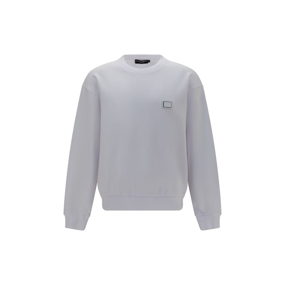 Dolce & Gabbana White Cotton Sweatshirt Dolce & Gabbana