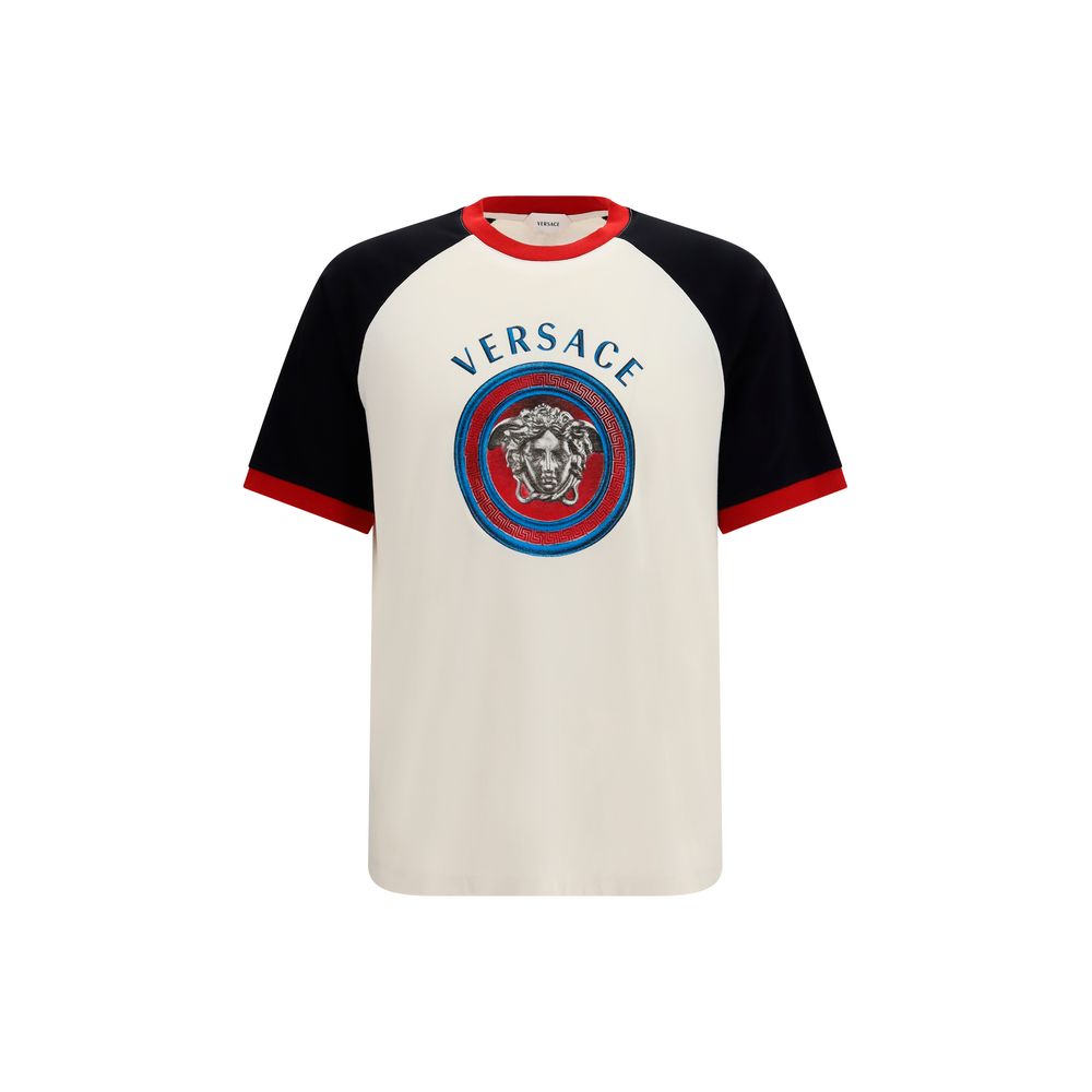 Versace White Cotton T-Shirt Versace