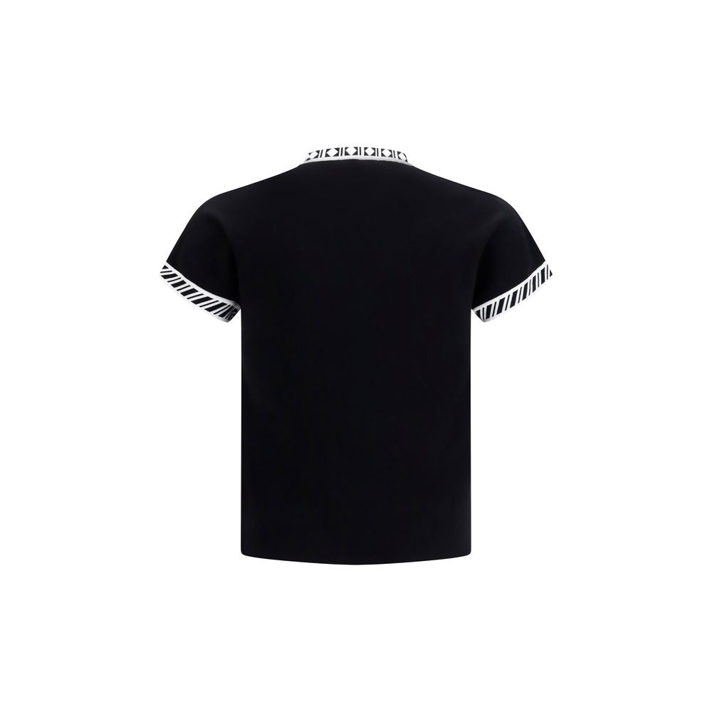 Versace Black Cotton T-Shirt Versace