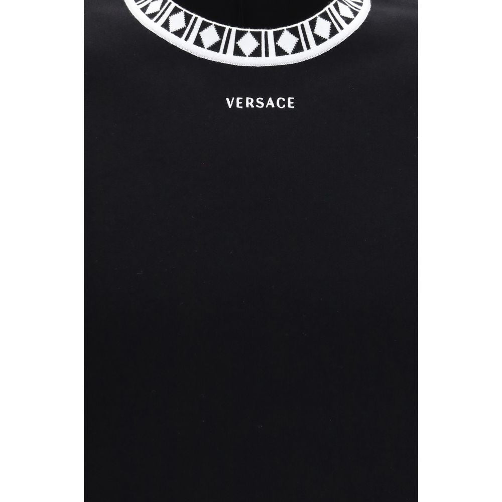 Versace Black Cotton T-Shirt Versace