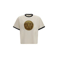 Versace Beige Cotton T-Shirt Versace