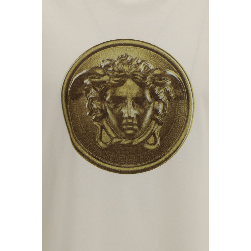 Versace Beige Cotton T-Shirt Versace