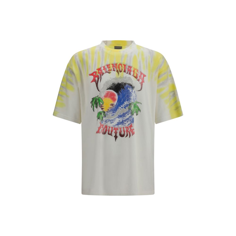 Balenciaga Bicolor Cotton T-Shirt Balenciaga