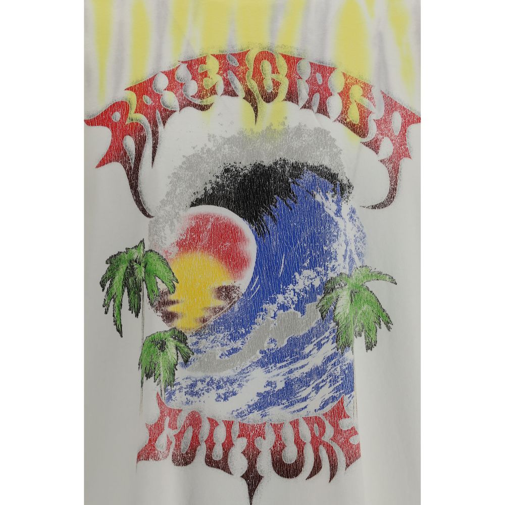 Balenciaga Bicolor Cotton T-Shirt Balenciaga