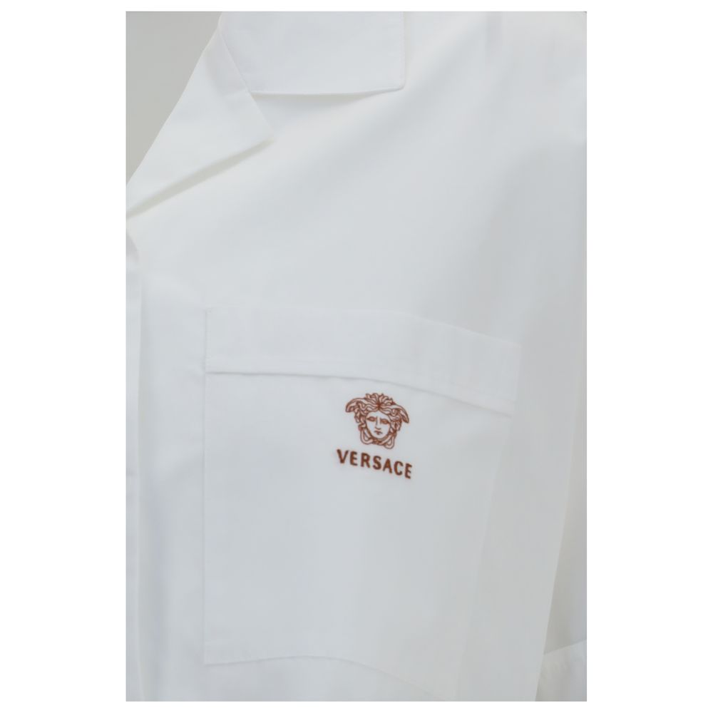 Versace White Cotton Dress Shirt Versace