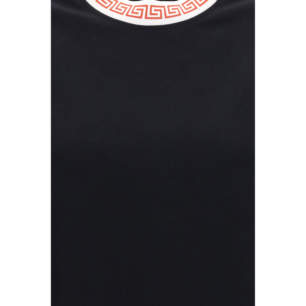 Versace Black Cotton T-Shirt Versace