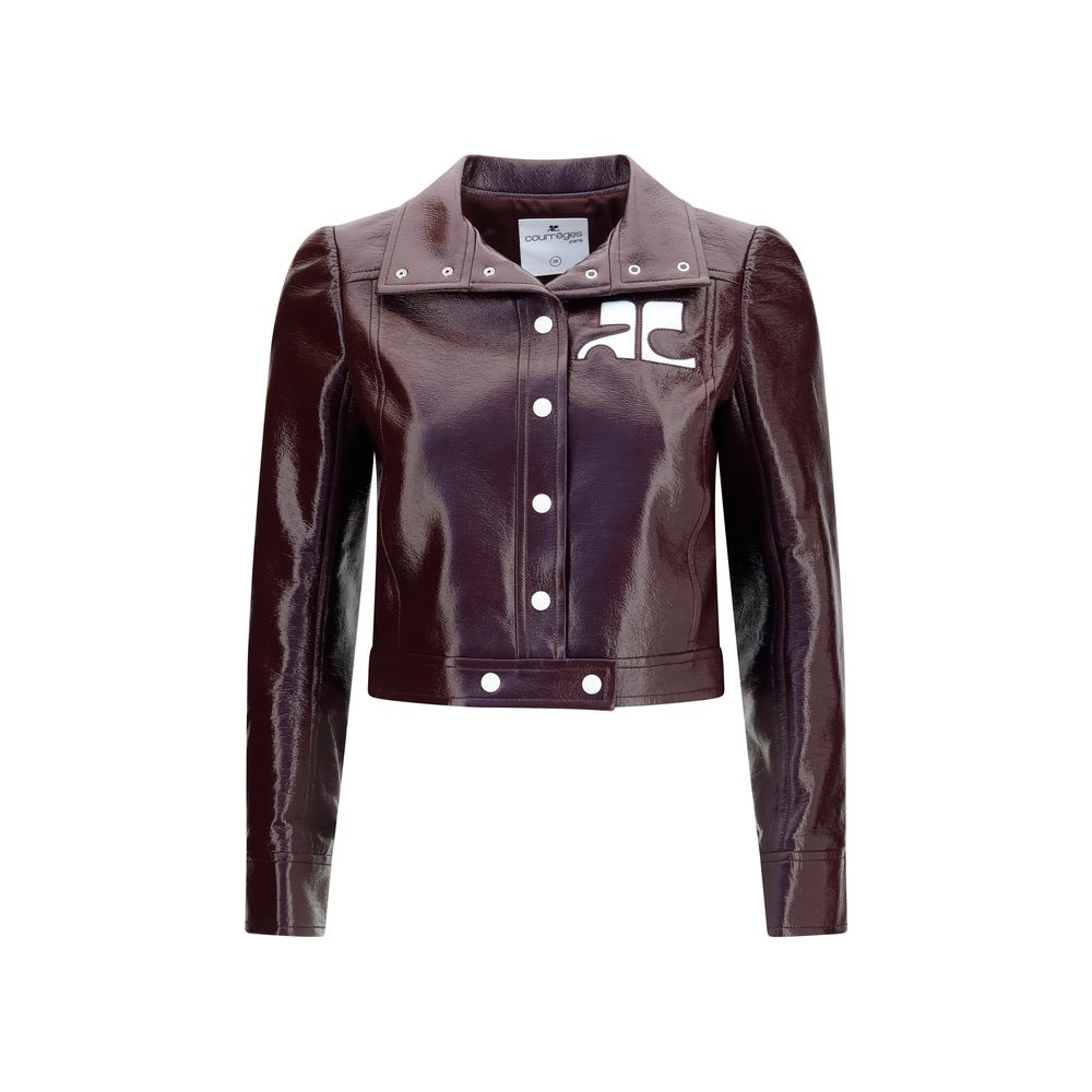Courrèges Bordeaux Cotton Jacket Courrèges