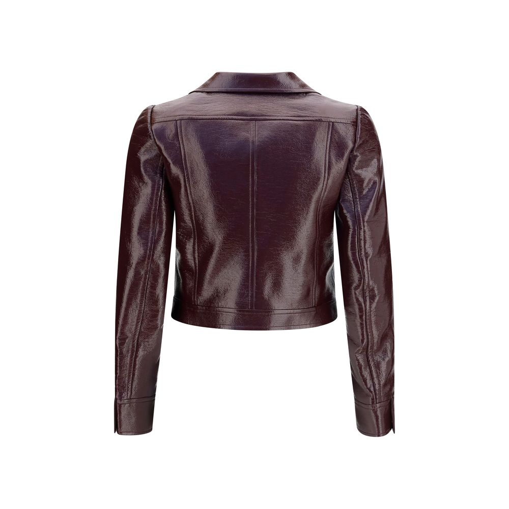Courrèges Bordeaux Cotton Jacket Courrèges