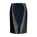 Courrèges Bordeaux Cotton Midi Skirt Courrèges