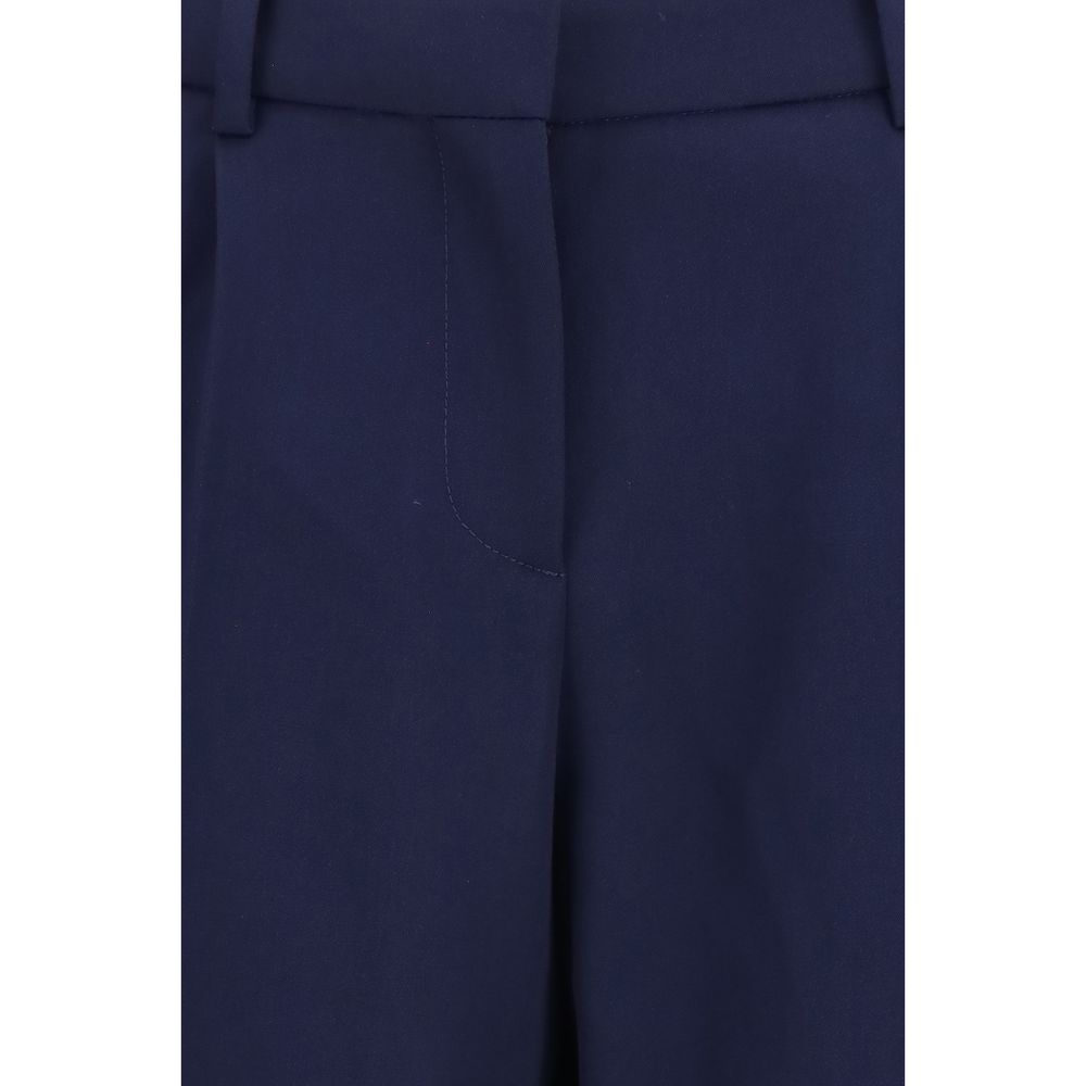 Balenciaga Blue Wool Oves Aries Pants Balenciaga