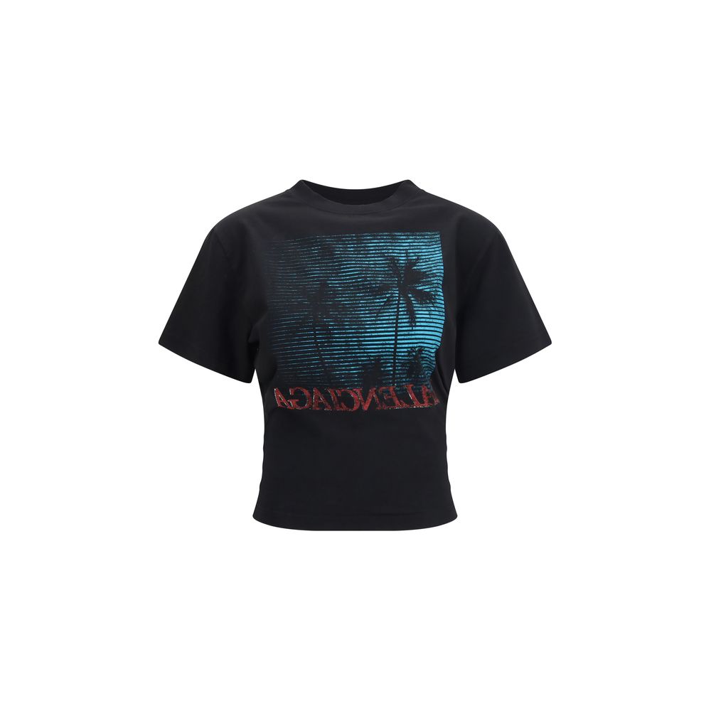 Balenciaga Black Cotton T-Shirt