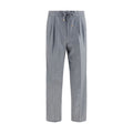 Brunello Cucinelli Gray Wool Oves Aries Casual Pants