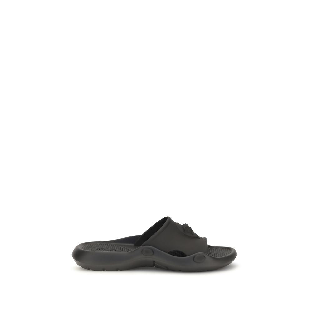 Versace Black Rubber Sandals Versace