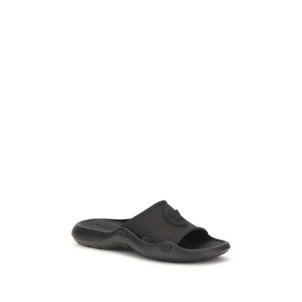 Versace Black Rubber Sandals Versace