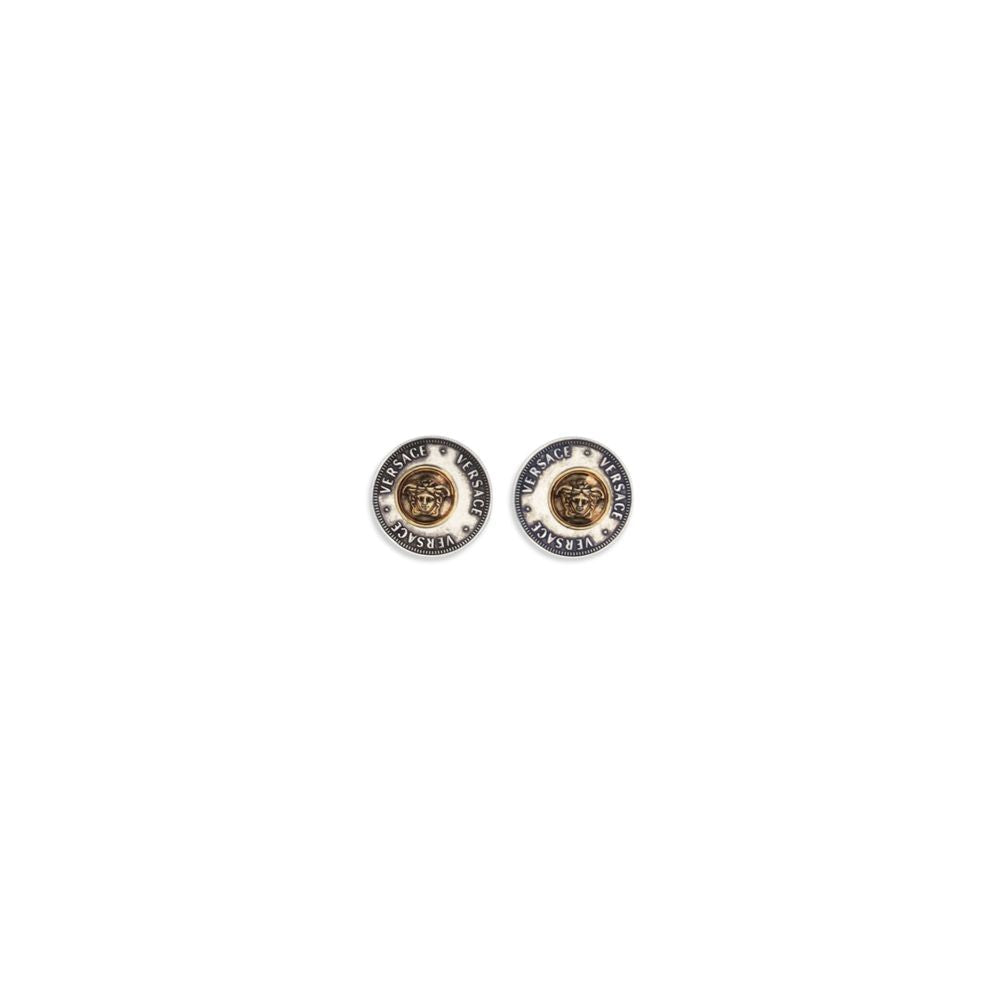 Versace Gray Brass Earrings