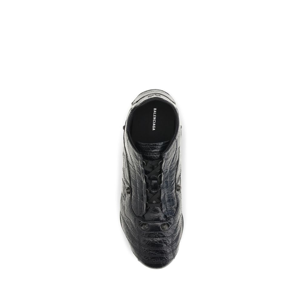 Balenciaga Black Calf Leather Bos Taurus Athletic Sneakers