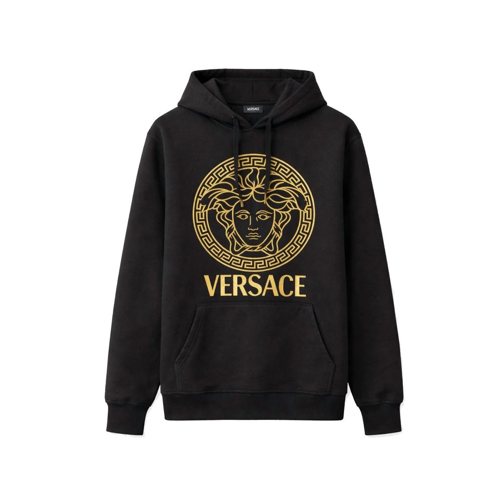 Versace Black Cotton Hoodie