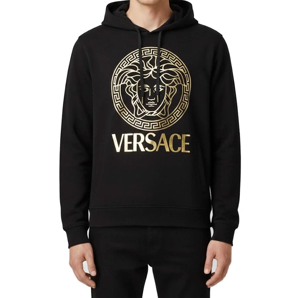 Versace Black Cotton Hoodie