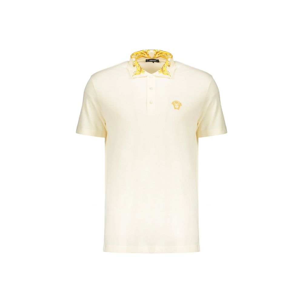 Versace Bicolor Cotton Polo Shirt