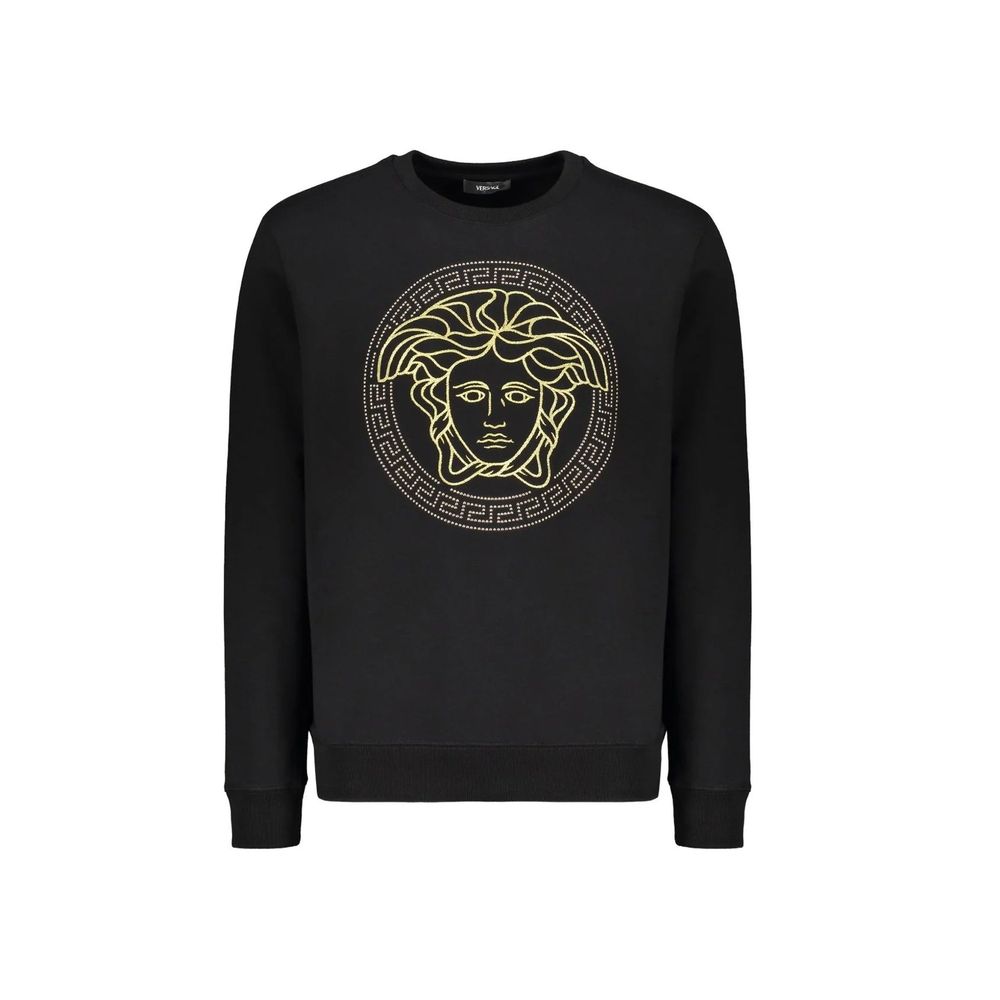 Versace Black Cotton Sweatshirt