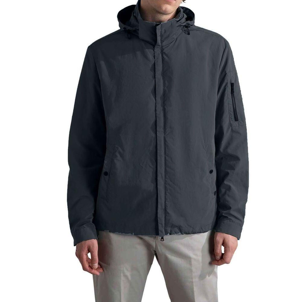 Paul & Shark Gray Nylon Shell Jacket