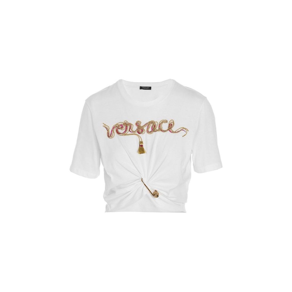 Versace White Cotton T-Shirt