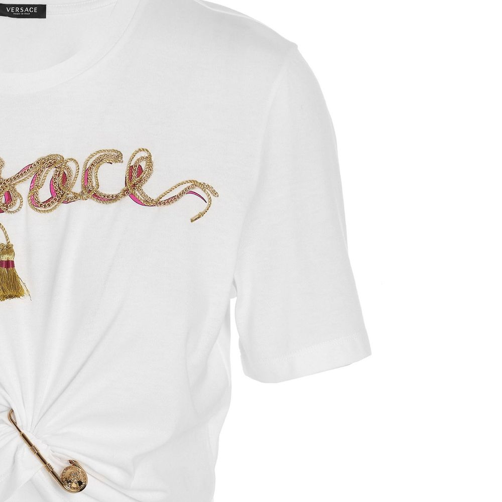 Versace White Cotton T-Shirt