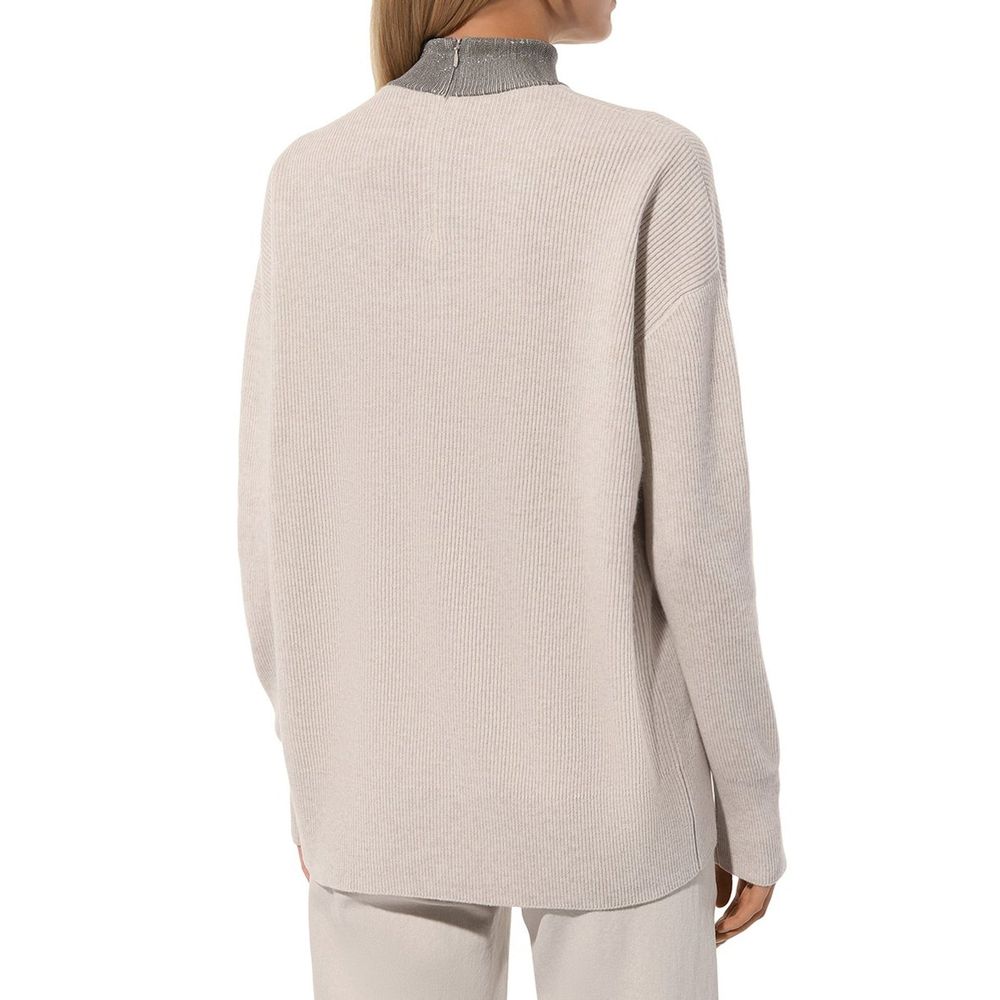 Brunello Cucinelli Beige Cashmere Sweater